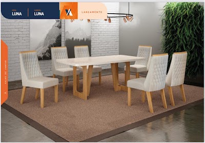 Mesa 6cadeiras Luna
